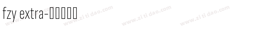 fzy extra字体转换